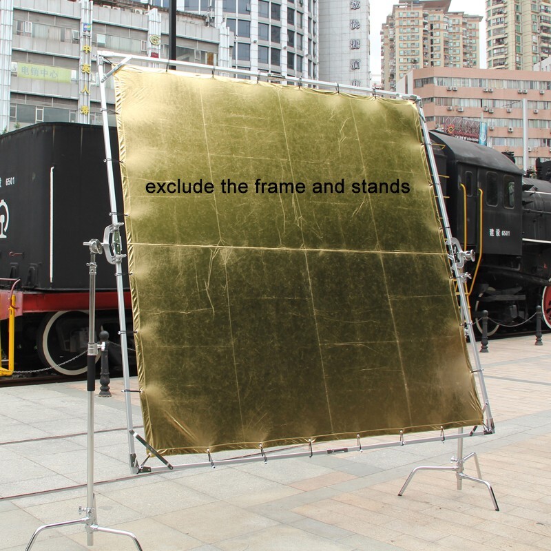 4'x4' 1.2x1.2m Solid Gold Reflector Butterfly/Overhead Fabric