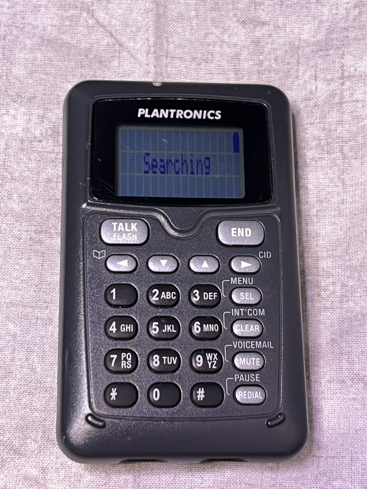 Plantronics CT14 Cordless DECT Headset phone Black Tested Working With Box Cords