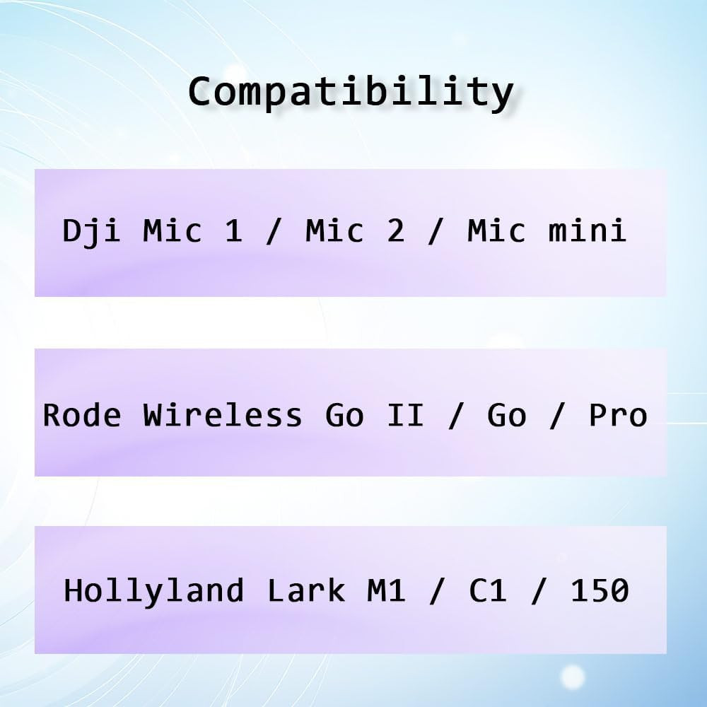 Mic Holder Adapter for Dji Mic 1/2 / Mini, Microphone Handle Handheld Comp