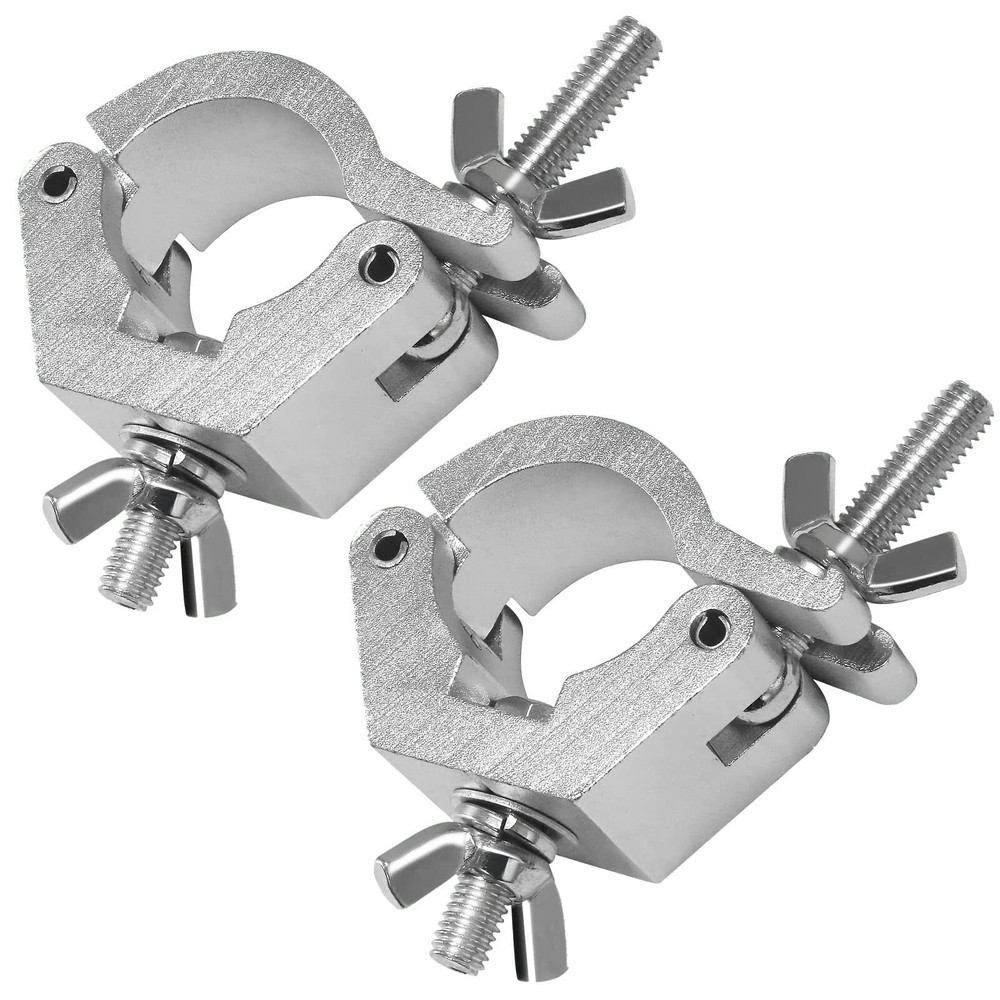 2-Pack Stage Lighting Clamps 35mm O-Clamp Quick Release Truss Mount Brackets