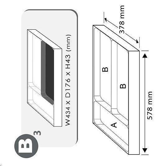 TOPTUL 0XTGCAT2402 Trolley Tool Insert
