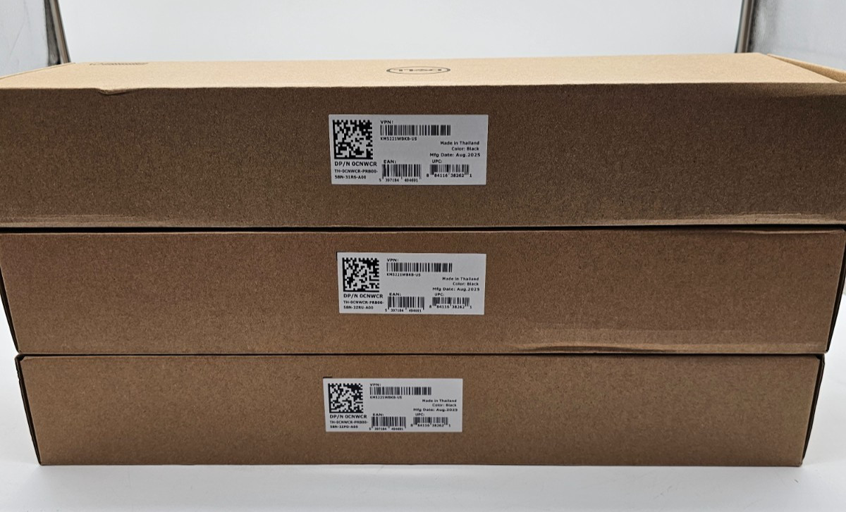 LOT OF 3 Dell KM5221WBKB-US color: Black - NEW Open box