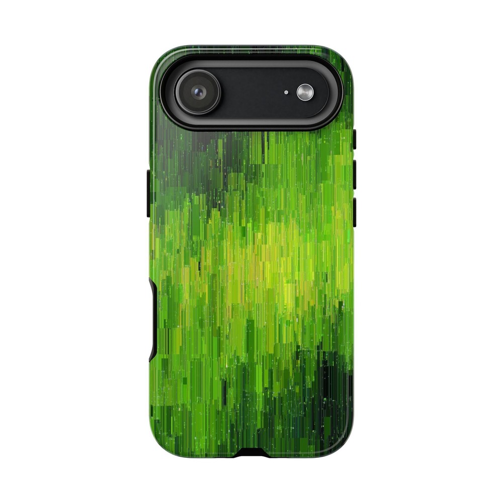 Phone Ink - Case for iPhone/Galaxy/Pixel - Lime Green Glitch Gradient Paint