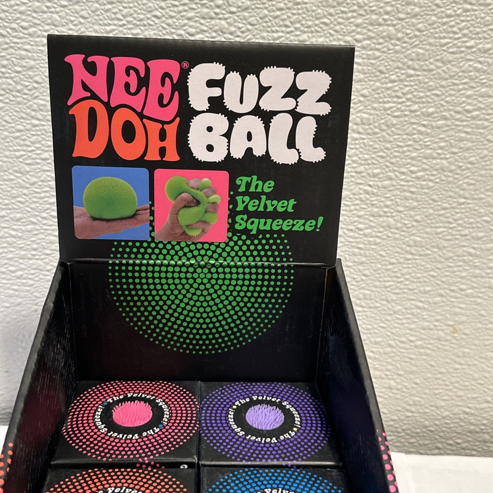 Needoh Fuzz Ball 6 Pack With Display Box