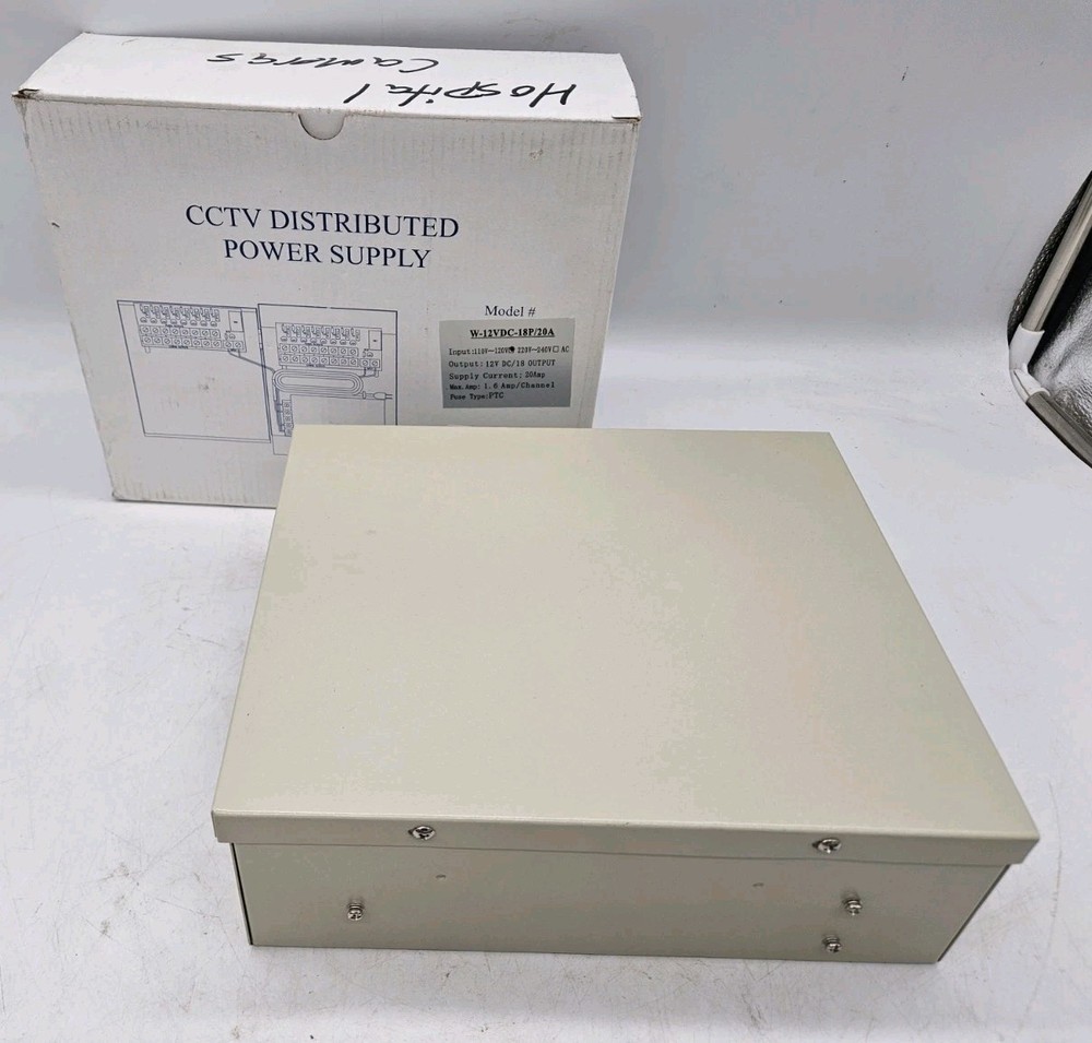 CCTV 18 Channel Distributed Power Supply 120V, 10A