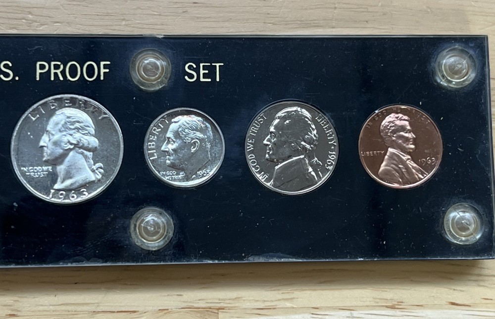 1963 US Mint Proof Set in Capital Plastics Holder - 90% Silver