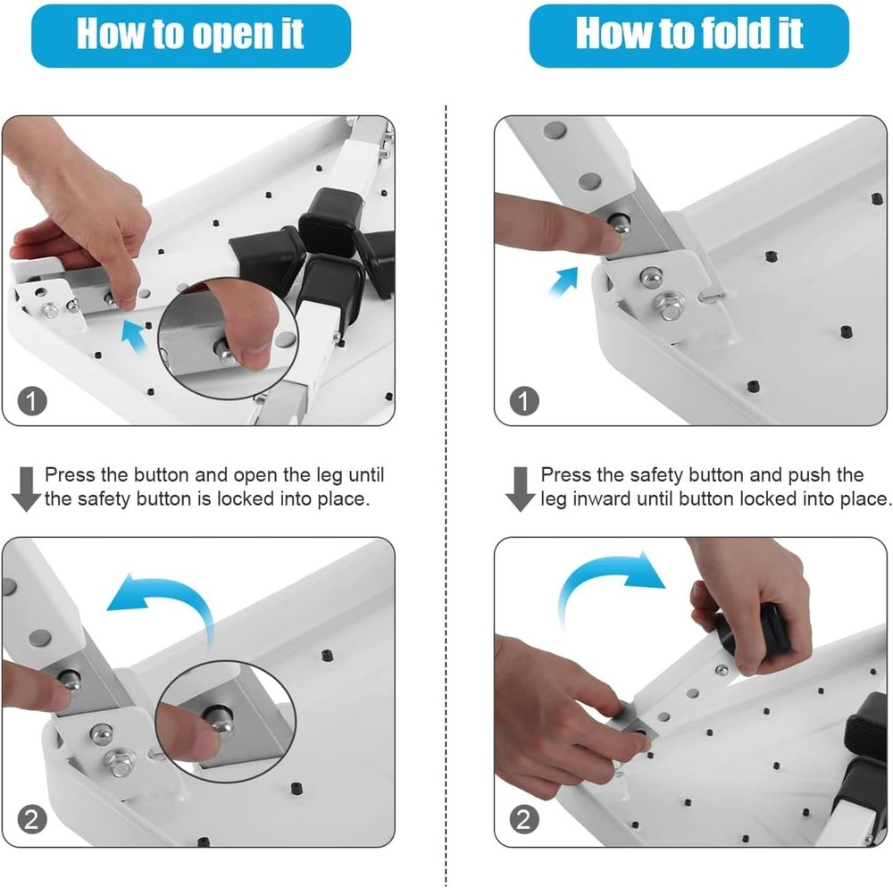 Folding Step Stool, Height-Adjustable Step Stool with Non-Slip Platform, Step...