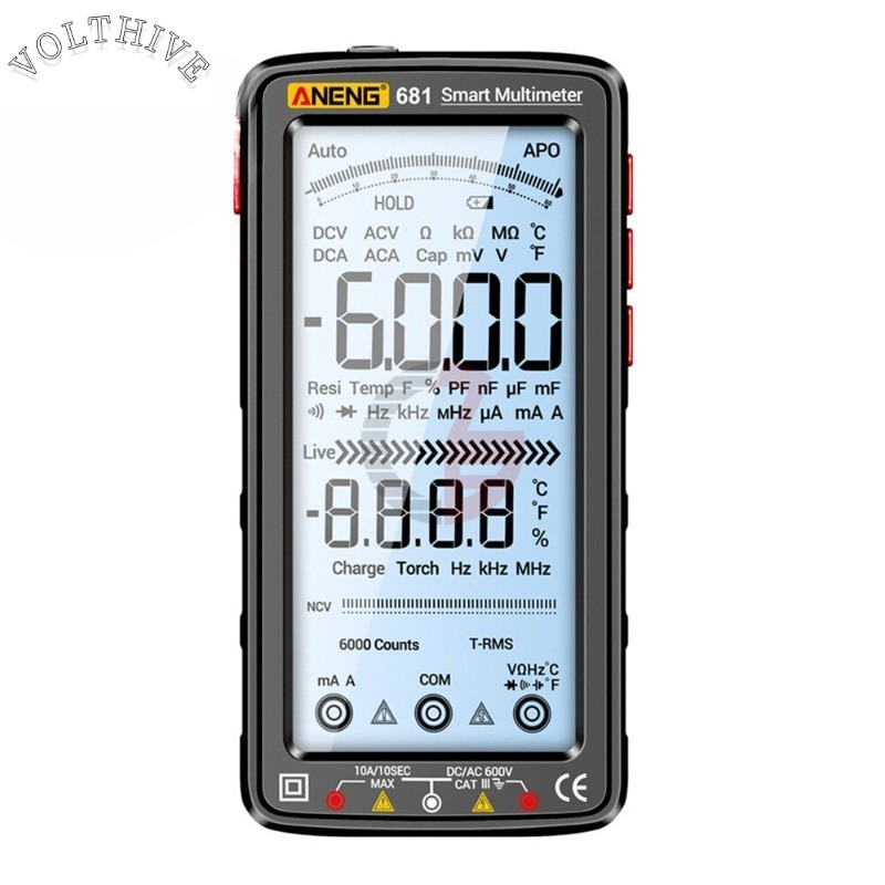 ANENG 683 682 681 Smart Digital Multimeter AC/DC Capacitance Meter Diode Tester