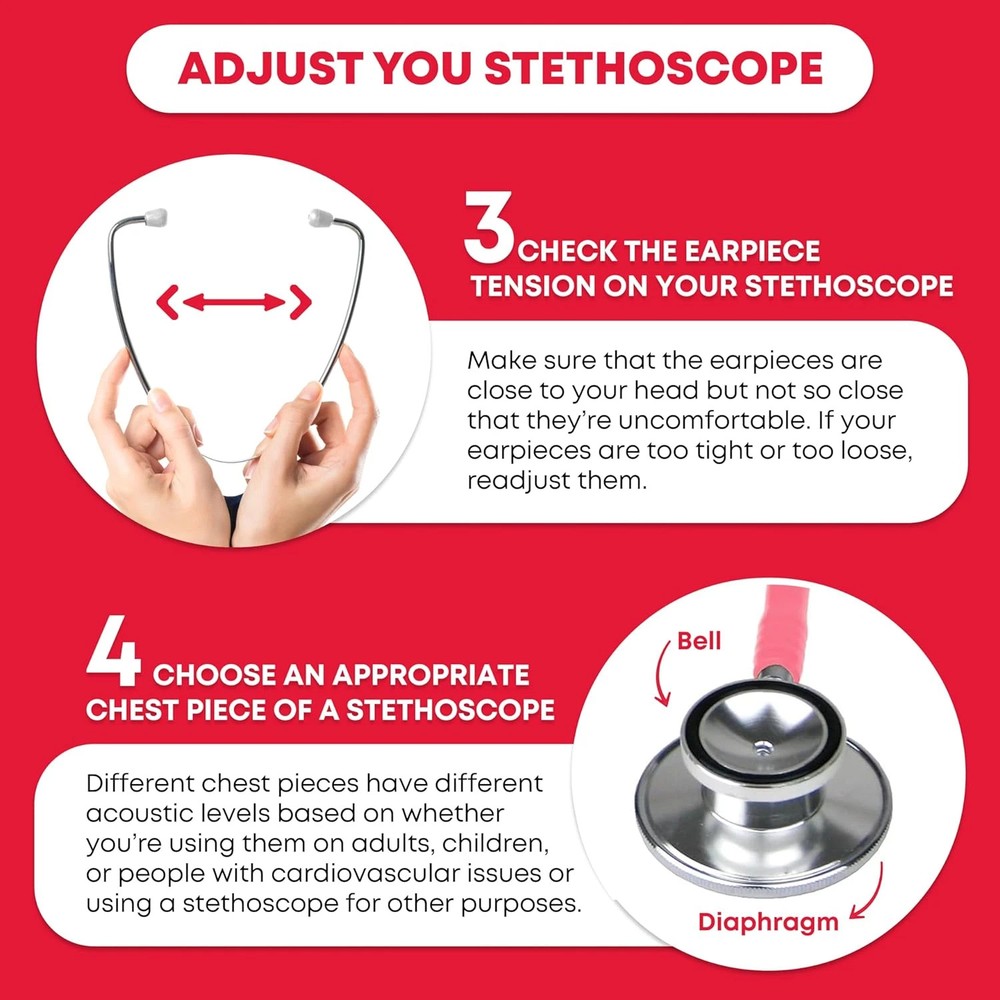 Dual Head Stethoscope - Pink