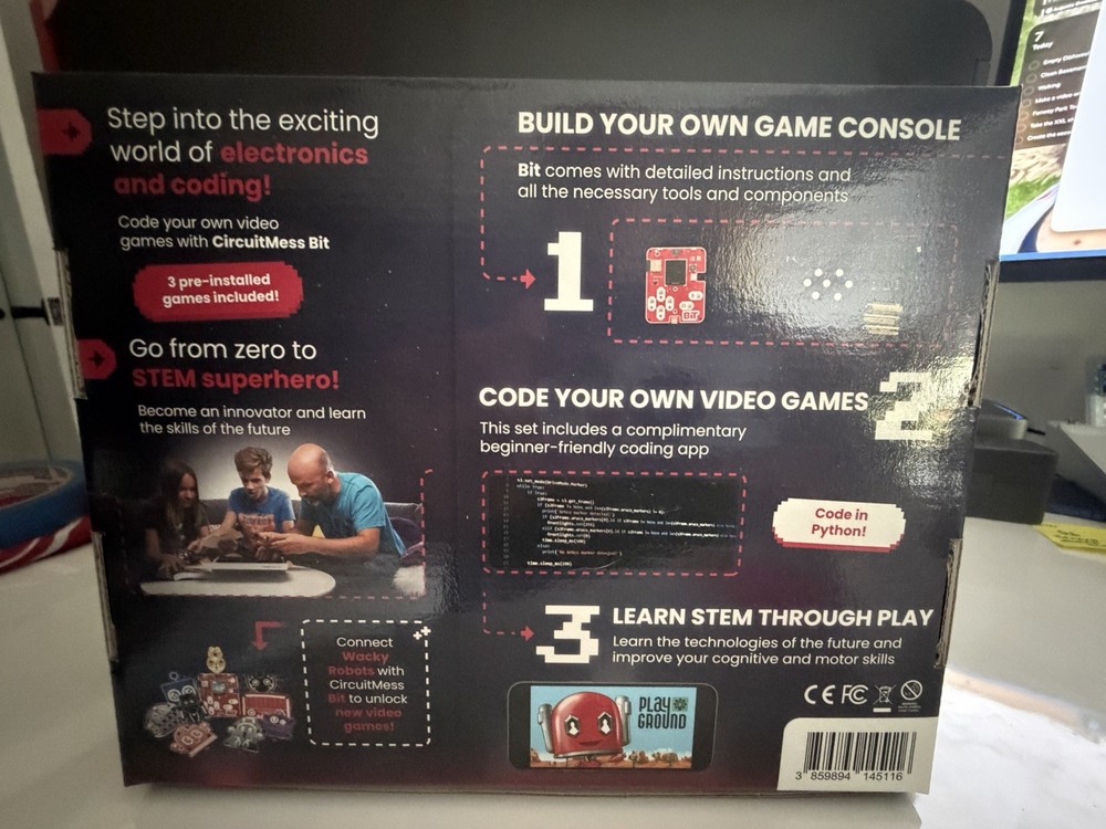 CircuitMess BiT Wacky Robots DIY Game Console Kit STEM Coding Ages 7+ 2023