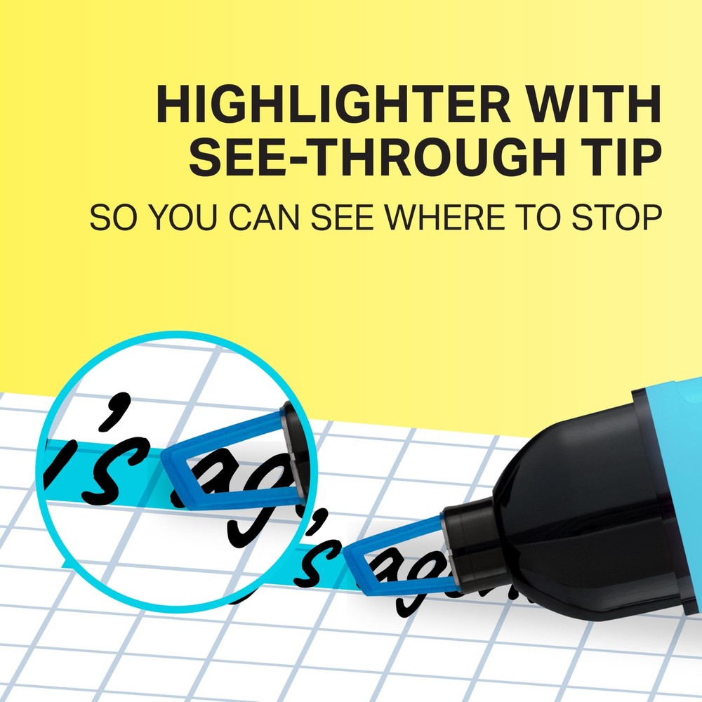 Sharpie Clear View Highlighter Chisel 8 Count (Pack of 1), Assorted Colors