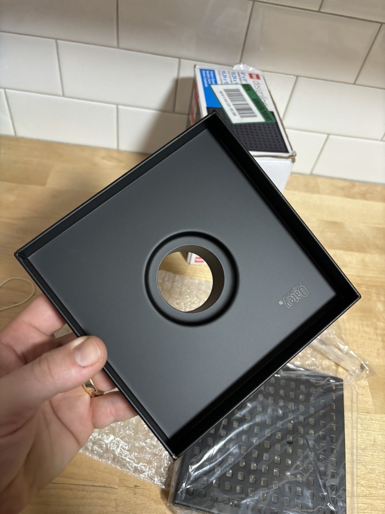 Oatey Designline Shower Drain w/ Square Pattern Drain 6"x6" MISSING ONE PART