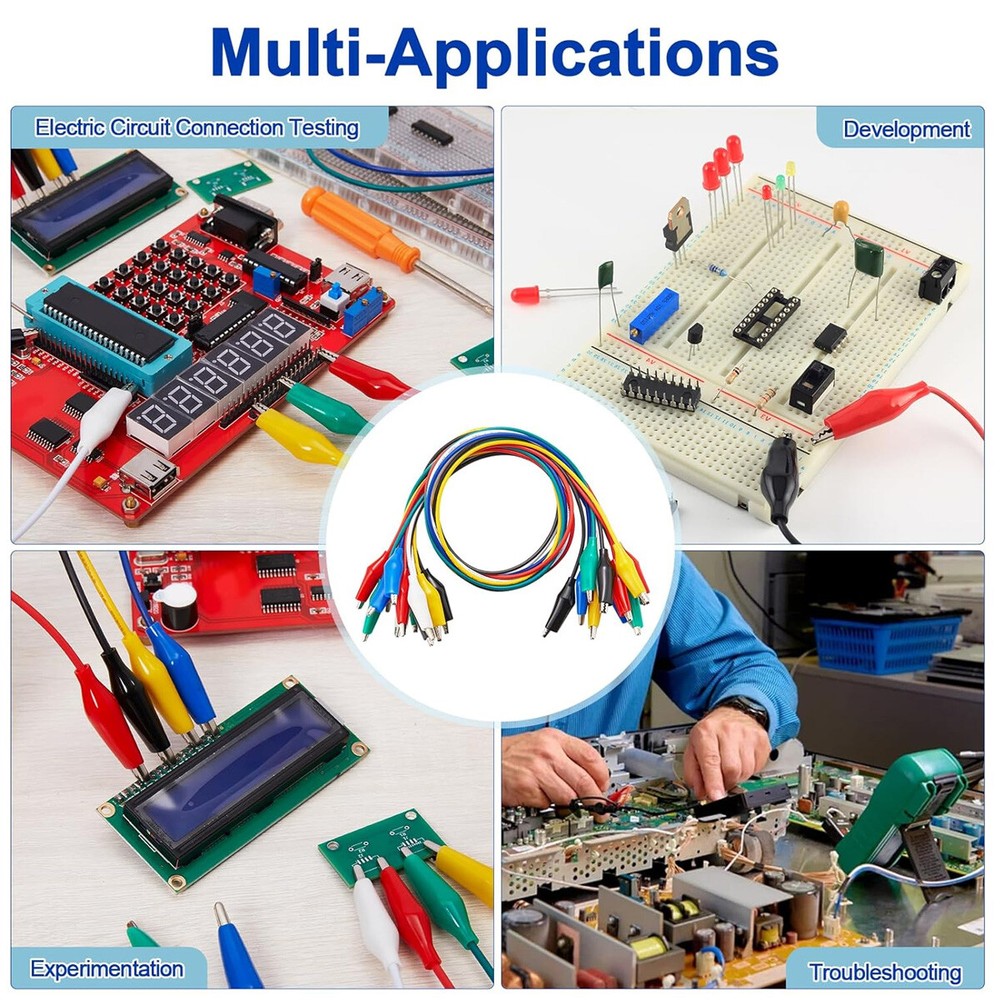 Multifunction Digital Universal Test Lead Probe Cable Set For Multimeter 10-80PC