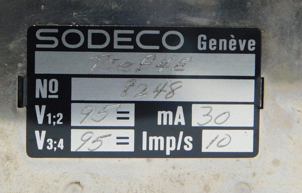 Sodeco TCEF4E Impulse Counter