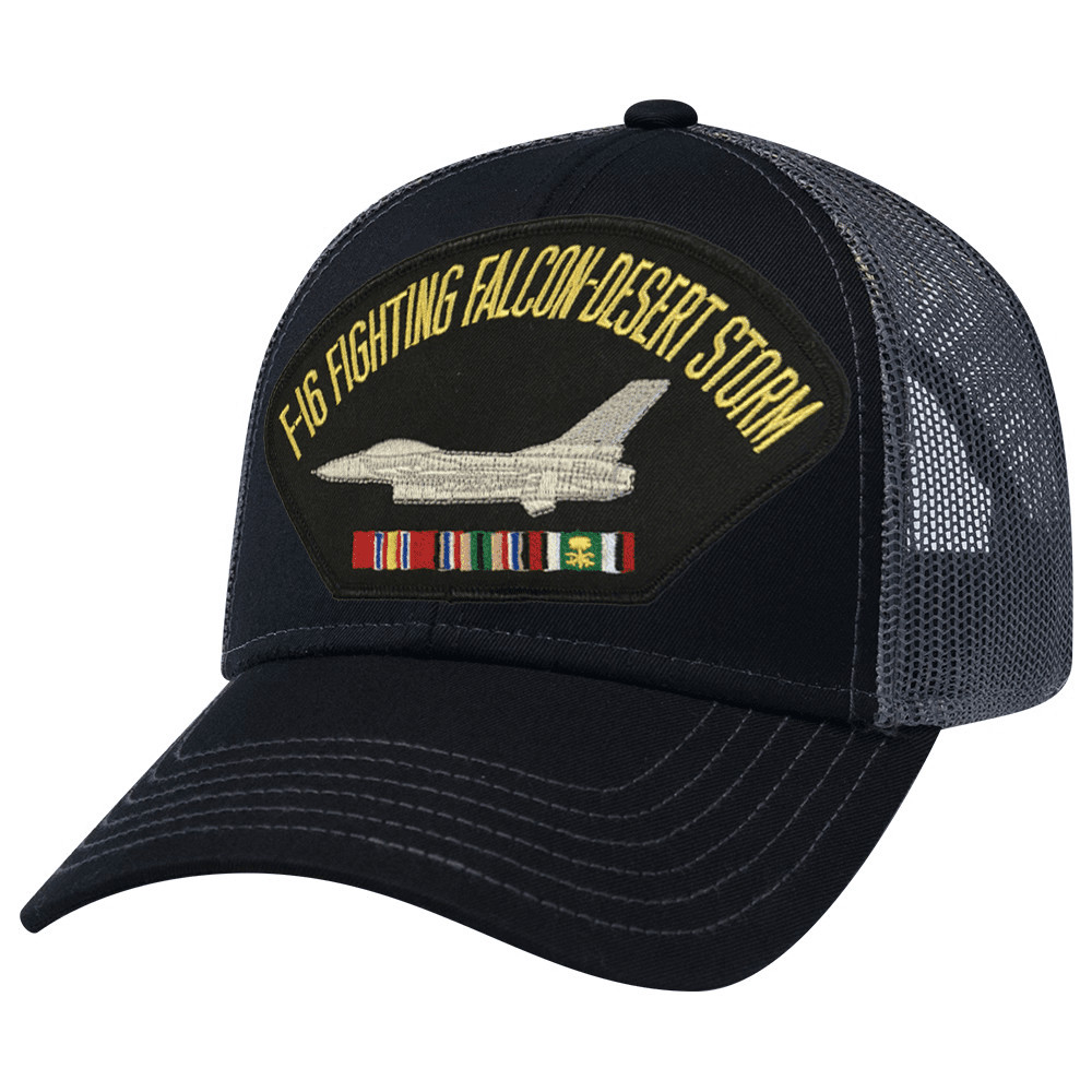 F-16 Fighting Falcon Desert Storm Mesh Back Cap