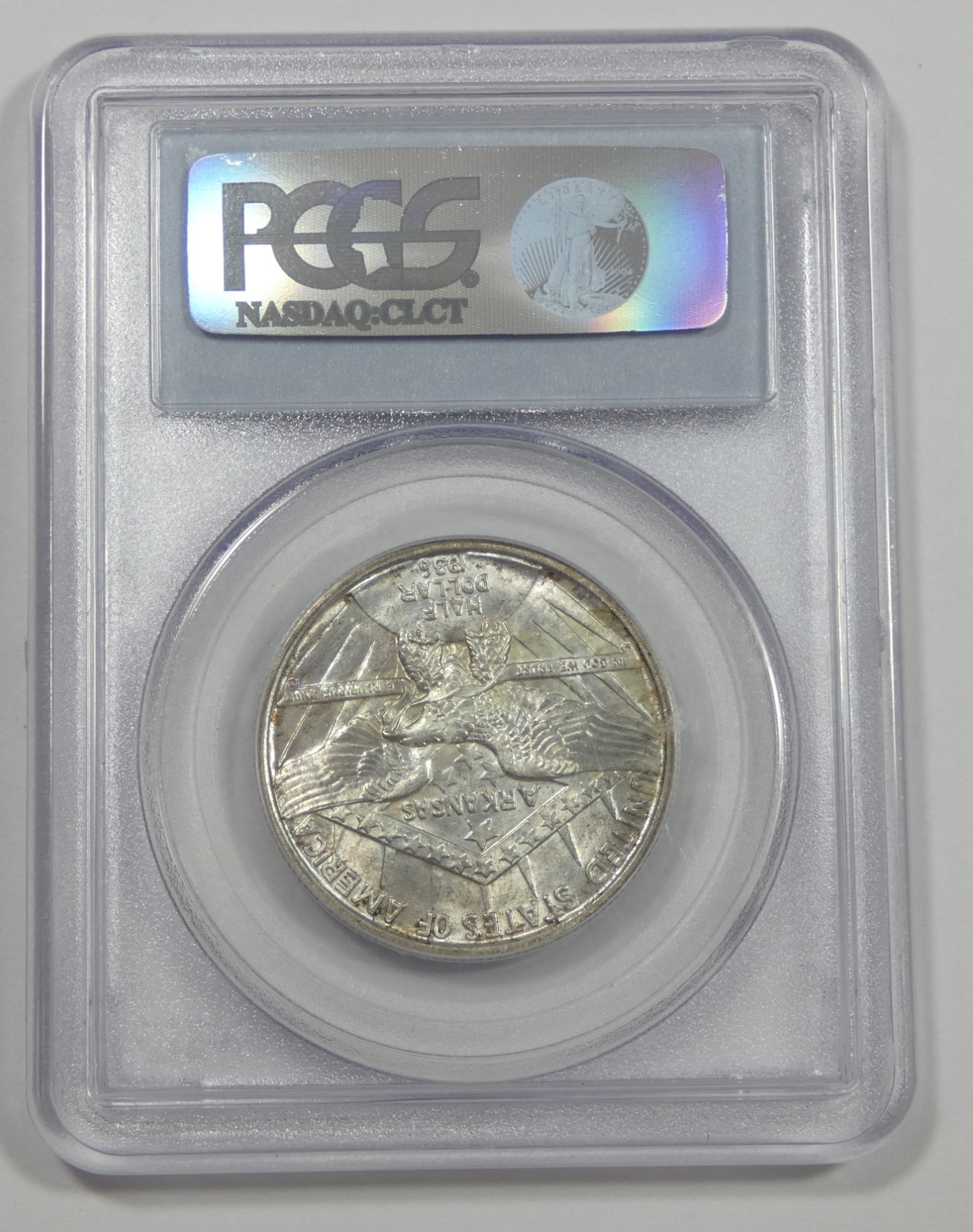1936 Arkansas Centennial Robinson Silver Commemorative Half Dollar PCGS MS 65