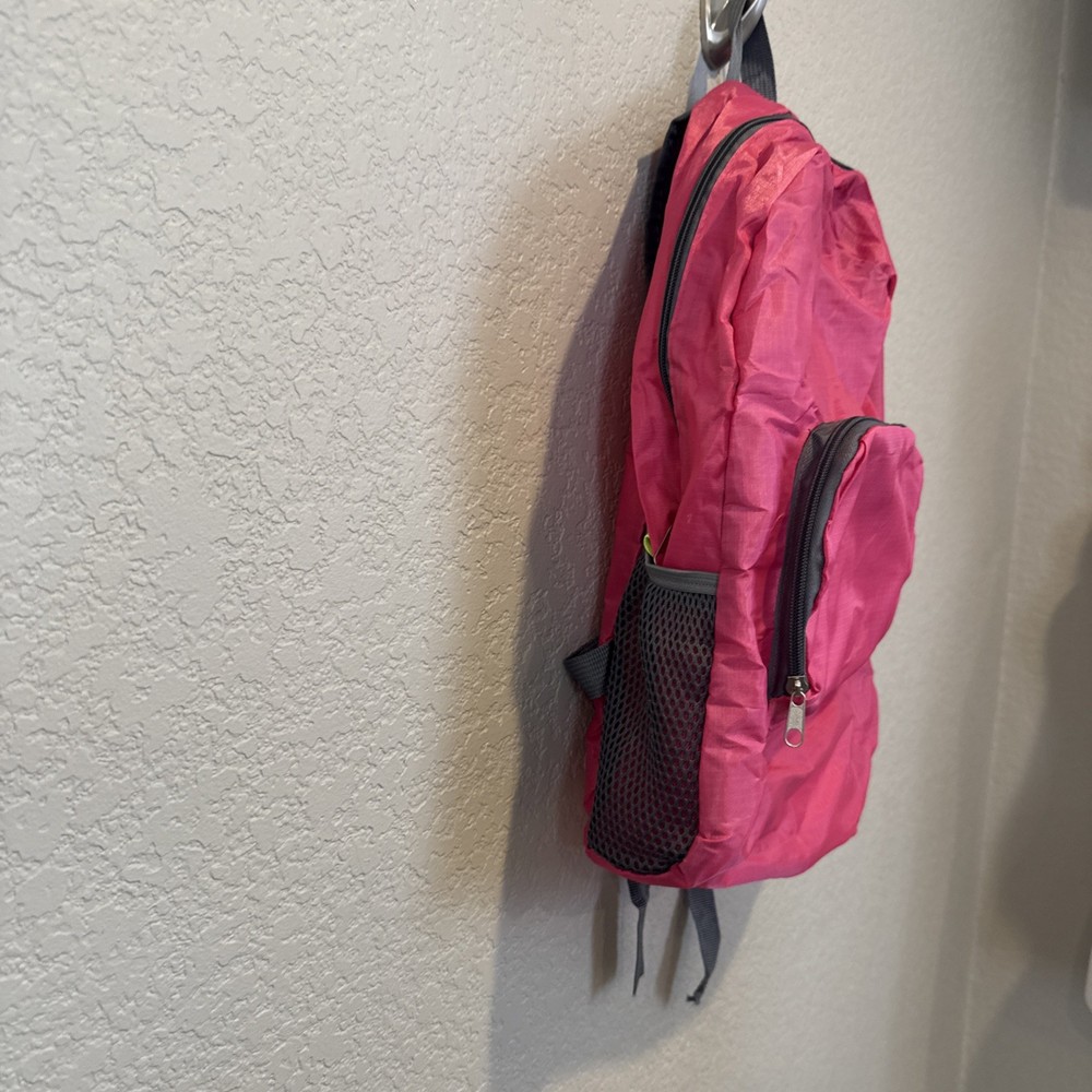 Outdoor Lightweight Packable Pack Travel Backpack Compact Foldable Bag Pink