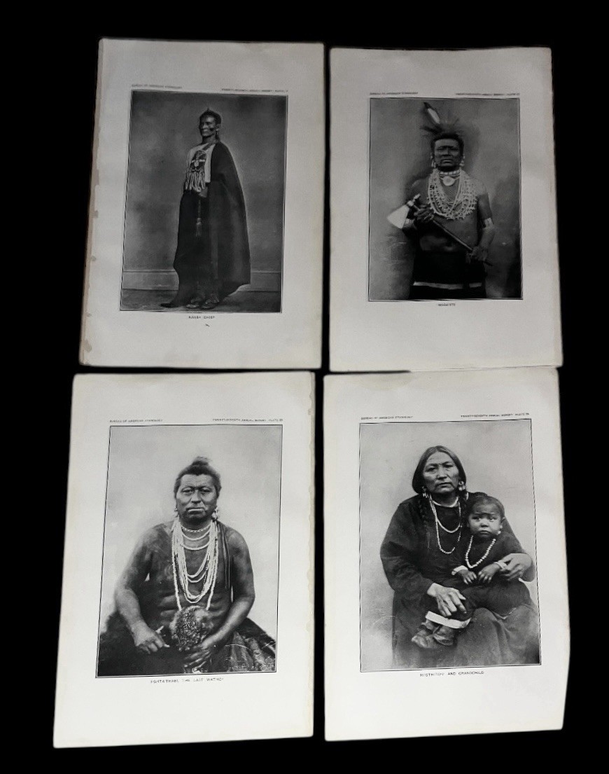 Lot of 25 Native American Indian 1905 Omaha Tribe Photograph Portraits 11.5x7.5