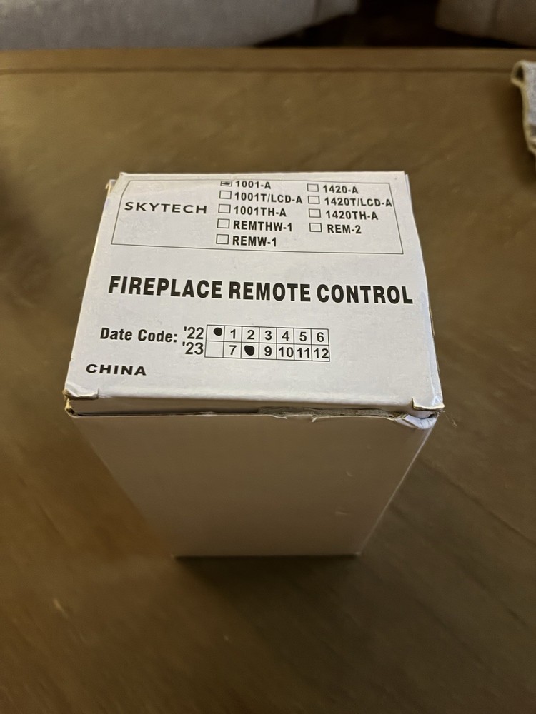 Skytech 1001-A Fireplace Remote Control