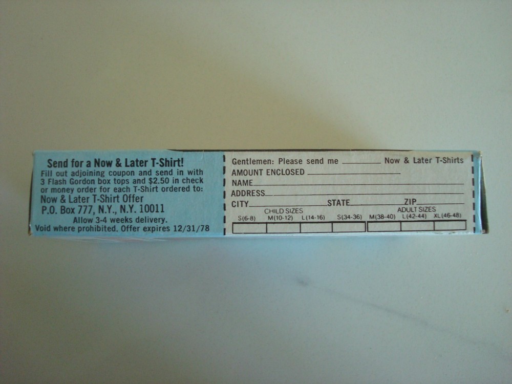 RARE! 1978 FLASH GORDON CANDY & 2 PRIZES EMPTY BOX PHOENIX CANDY Co.