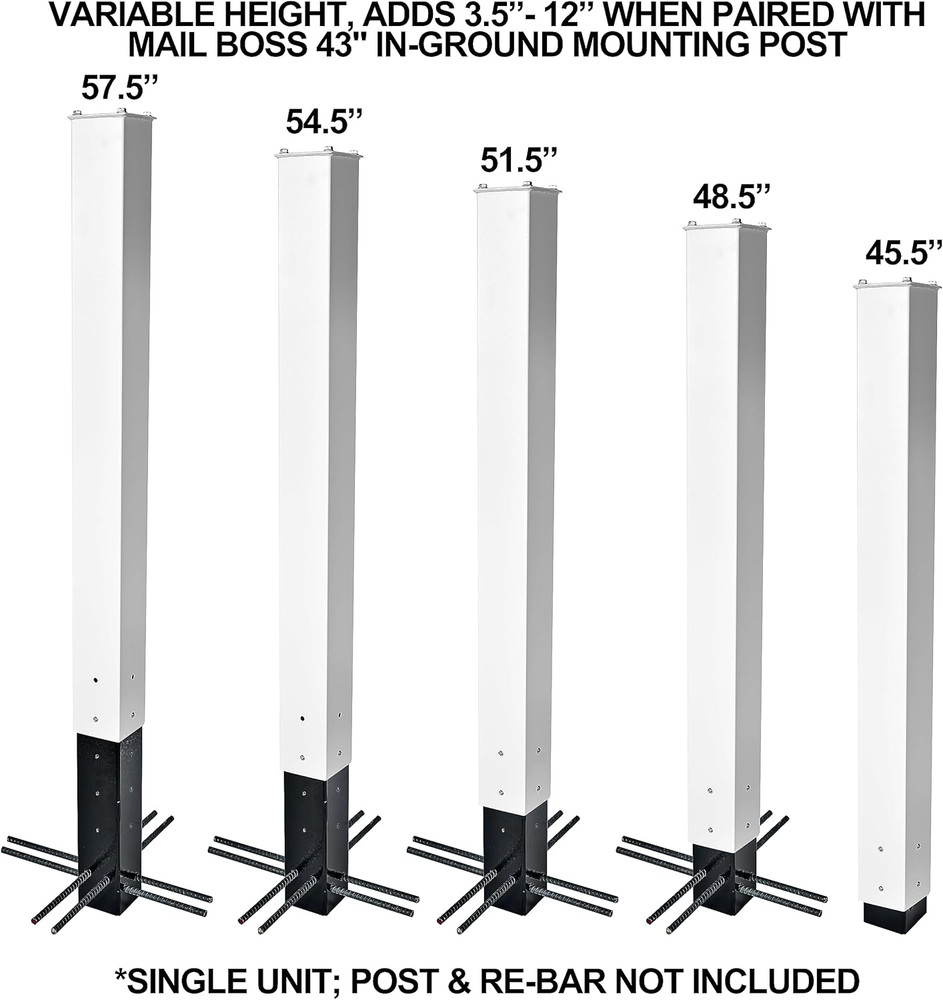 Post Depth Extender, Black