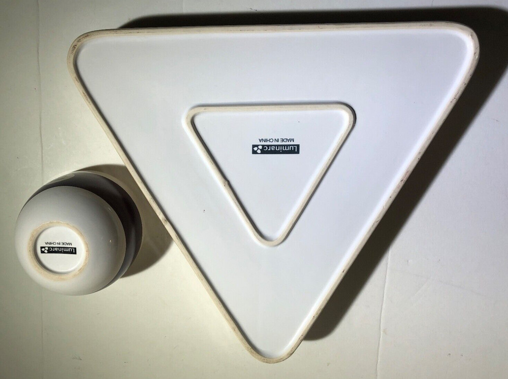 Luminarc Pool Billiards Rack Chip & Dip Serving Bowl Set