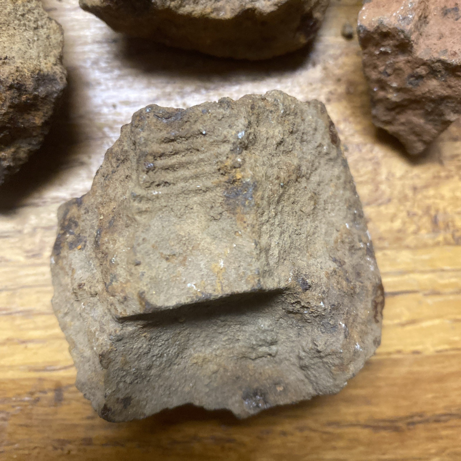 Civil War US Confederate Artillery Shell Shenkl Read Fuse Sections Cannonball 3”