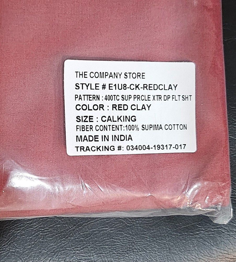 The Company Store 400 thread count extra deep flat sheet