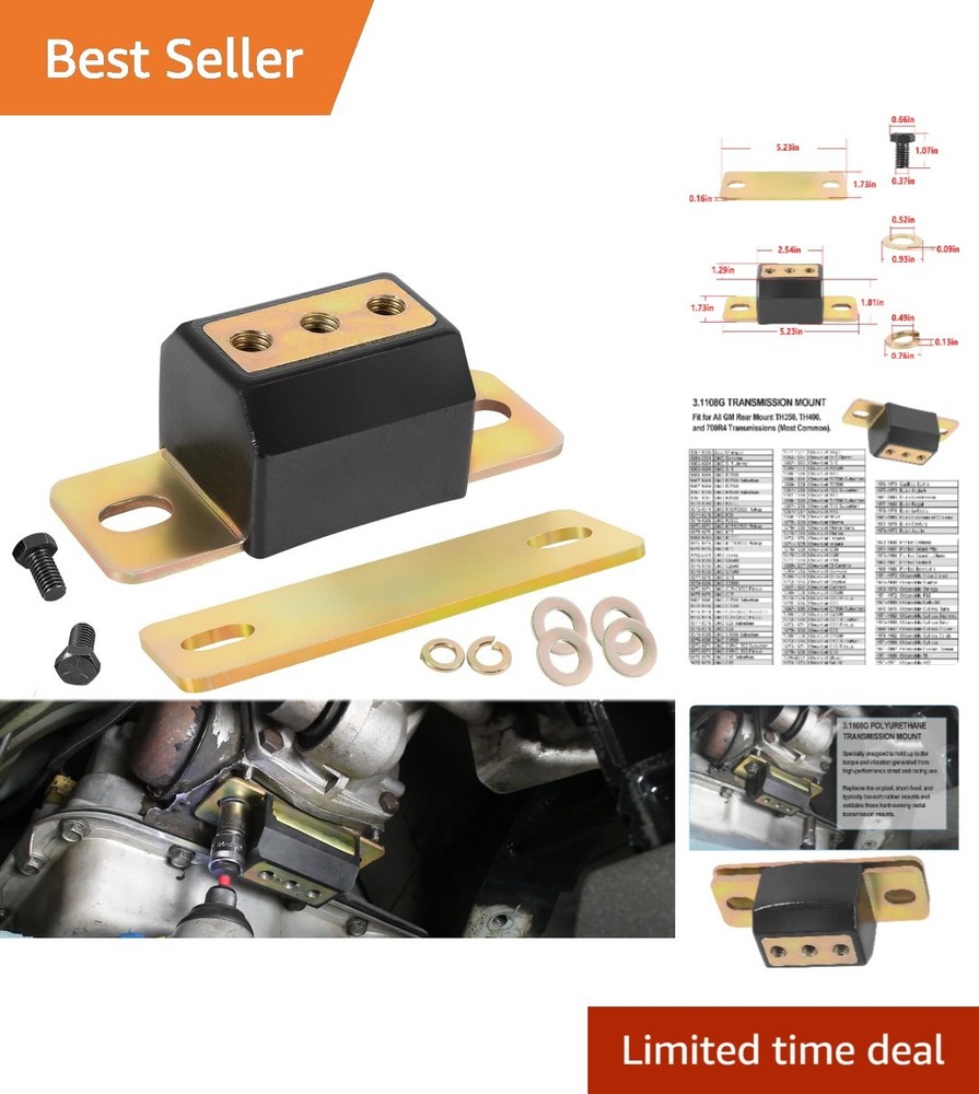 Robust GM Transmission Mount - Polyurethane Bracket Set for TH350, TH400, 700R4