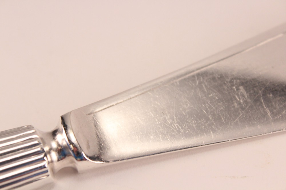 Antique Kitchen Walker & Hall Sterling Silver Wedding Cake Knife Pie Server