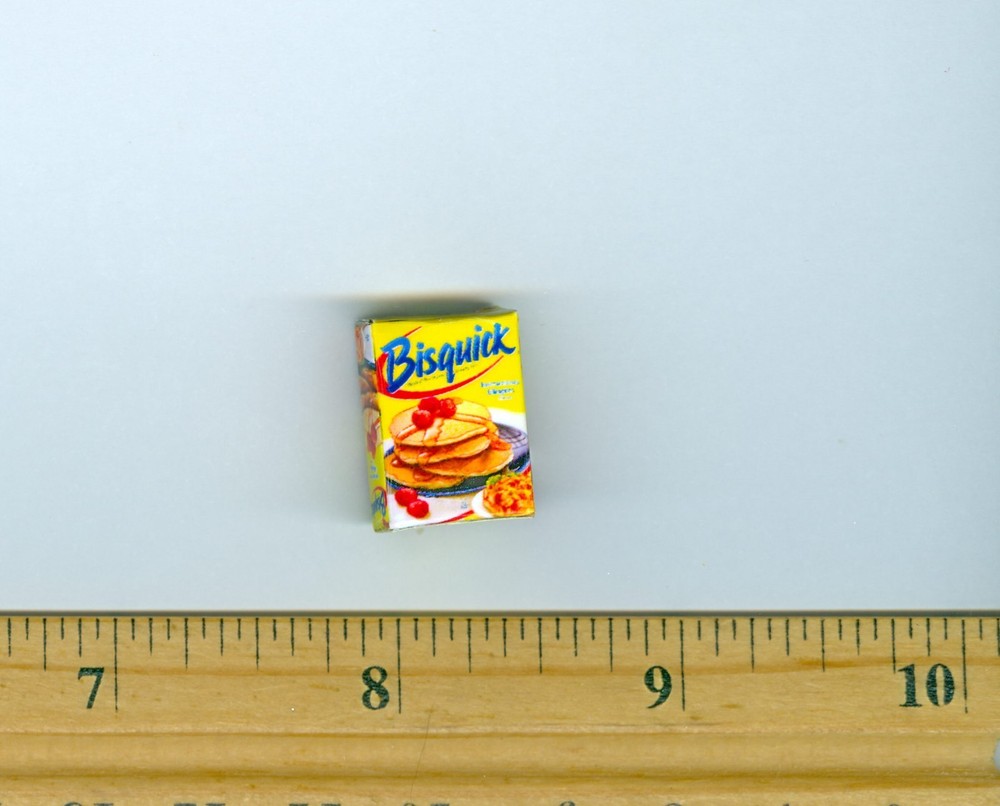 Dollhouse Miniatures Size Biscuit Mix Box