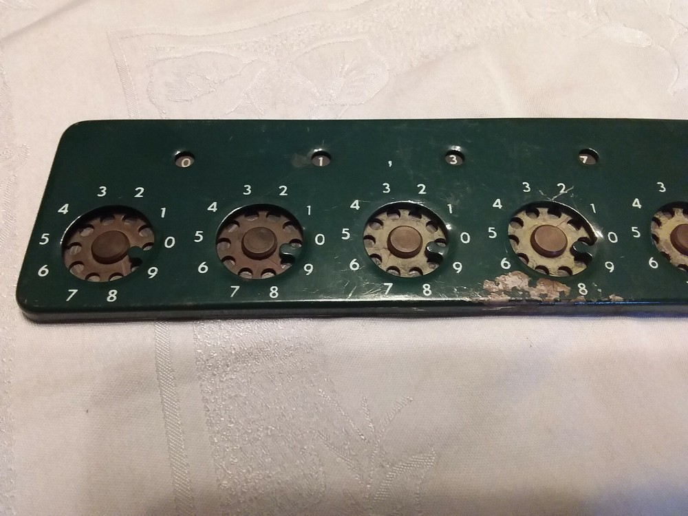 Vintage Adding Machine Calculator, THE LIGHTNING ADDING MACHINE CO., Los Angeles