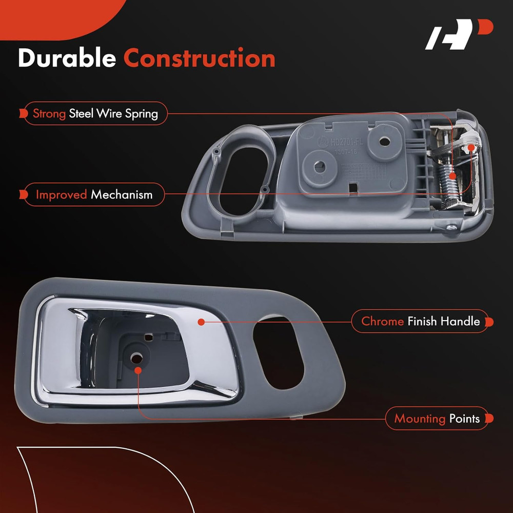 Front Left Driver Side Interior Door Handle Compatible with Honda Pilot 2003-200