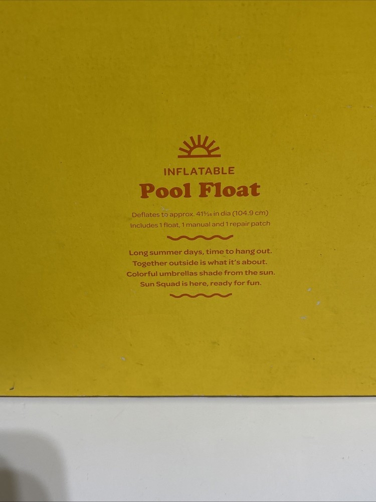 Sun Squad 5' Wide Inflatable Pool FLOAT Tube DINOSAUR Summer Fun