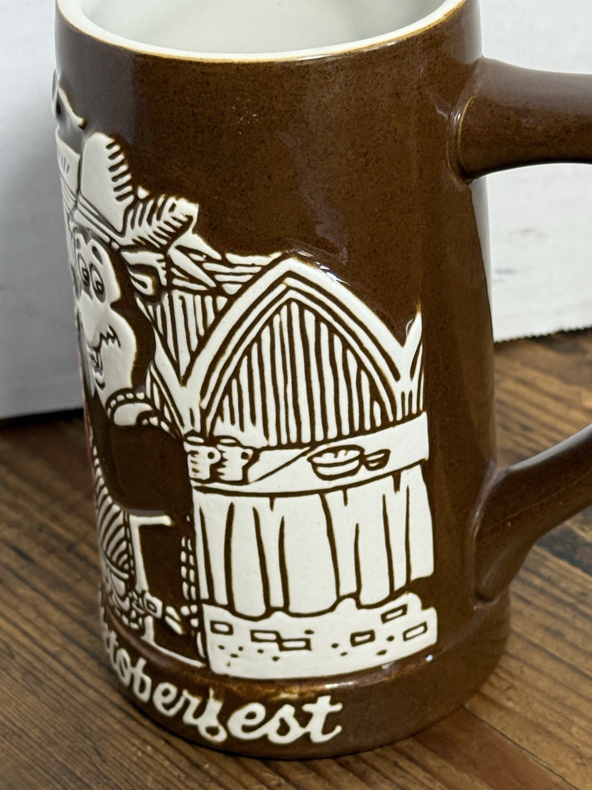 Vintage Hamm's Beer Stein Mug 1973 Oktoberfest Salutes Ceramarte Brazil Bear (C)