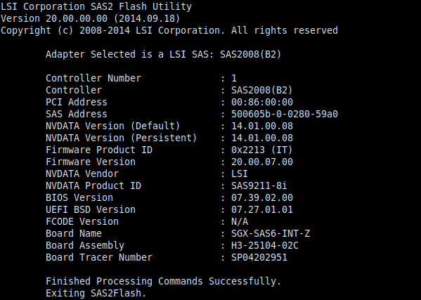 Genuine LSI 6Gbps SAS HBA LSI 9211-8i (=9201-8i) P20 IT Mode ZFS FreeNAS unRAID