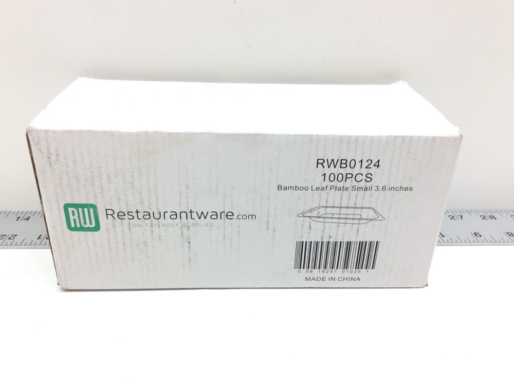 Restaurantware Bamboo Leaf Plate Small 3.6" 100 Count Box
