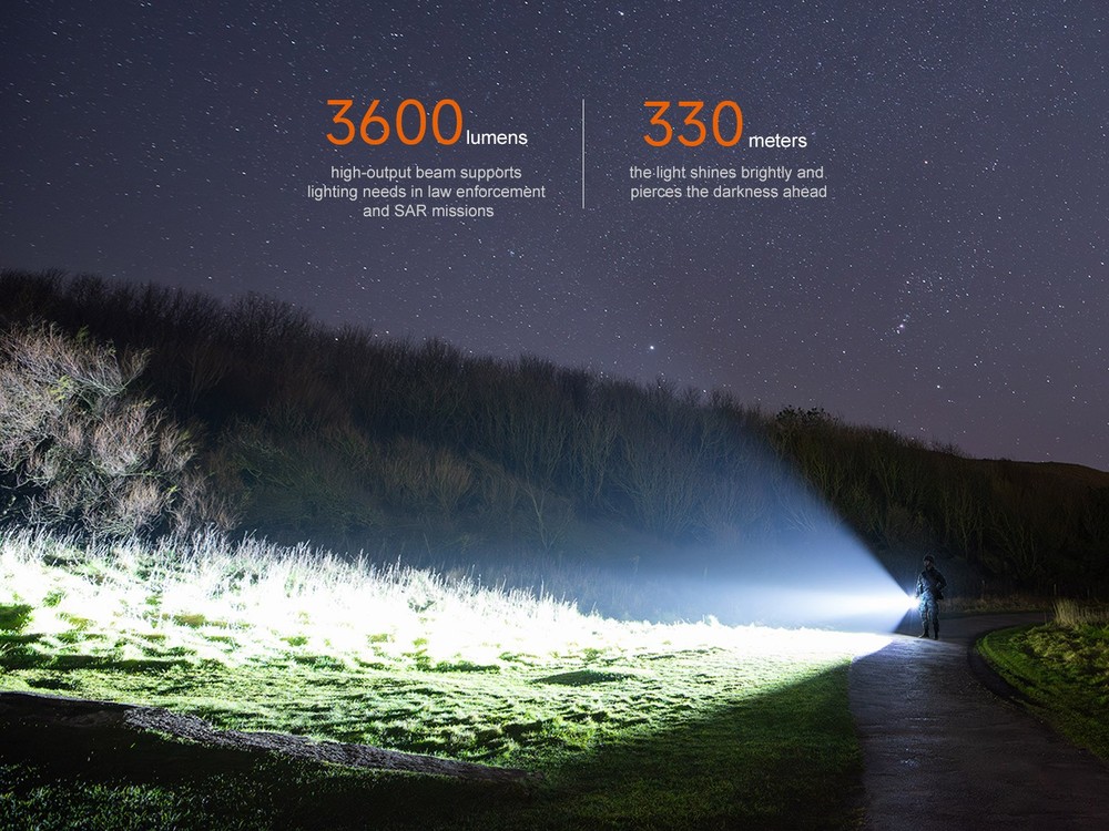 Fenix TK17 3600 Lumen Rechargeable Tactical Flashlight