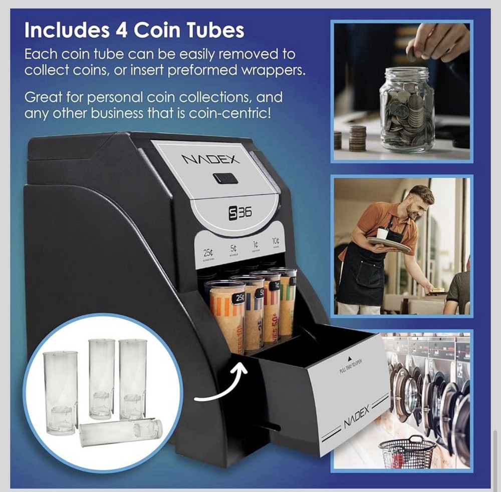 Nadex 36S Automatic Coin Sorter