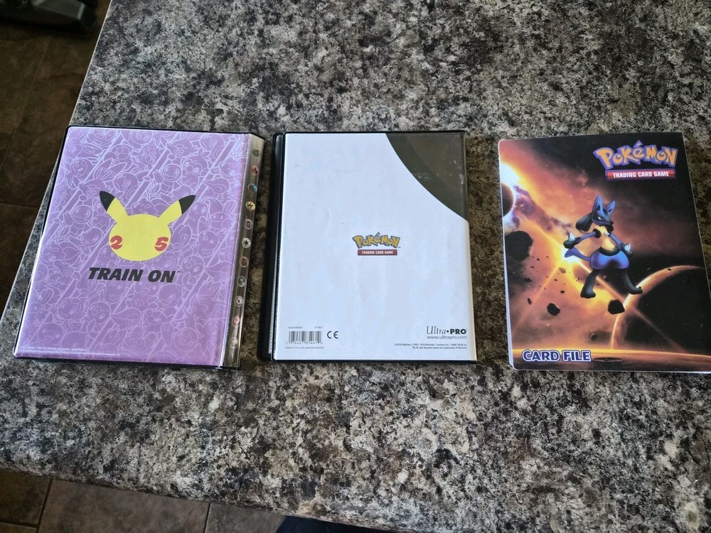 Pokemon Binders 3 Total Binders Only No Cards
