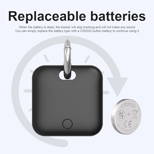 Smart Tracker Tags-2 Pack(iOS Only) Compatible with Apple with 2 Pack+1 Battery