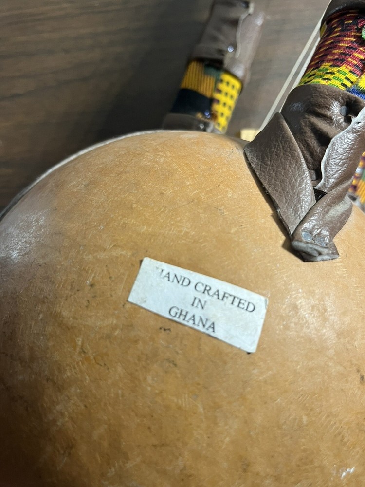 Kora Lute (Stringed Instrument) GHANA / Shells. See 9 Pics For Description
