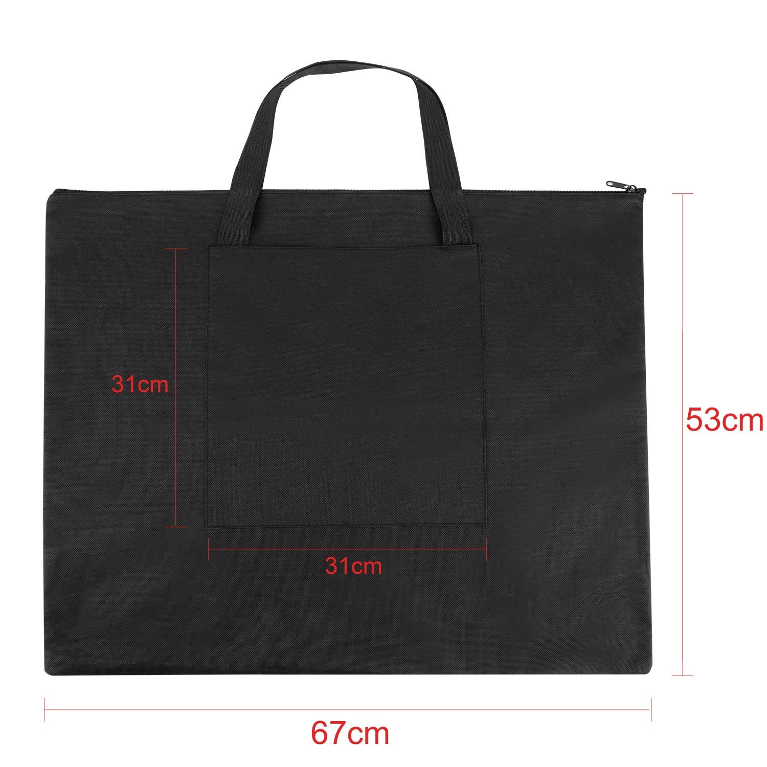 Large Canvas Tote Bag 20x26 Inch Art Portfolio Heavy Duty Foldable Bag