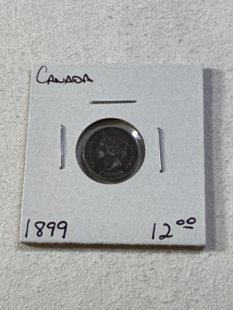 1899 Canada 5 Cents Silver Coin
