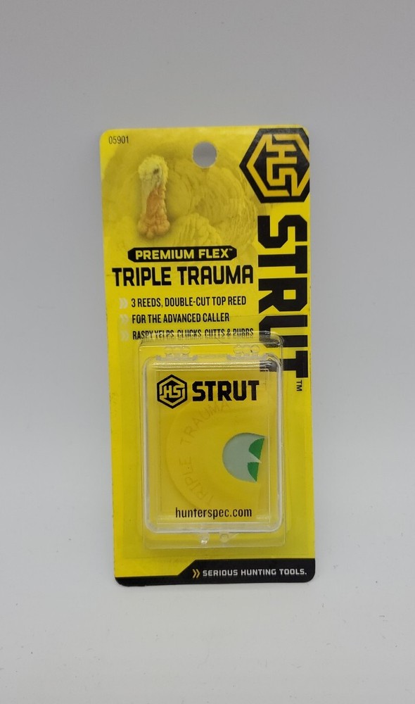 Hunters Specialties Strut Premium Flex Triple Trauma Diaphragm Mouth Call 05901