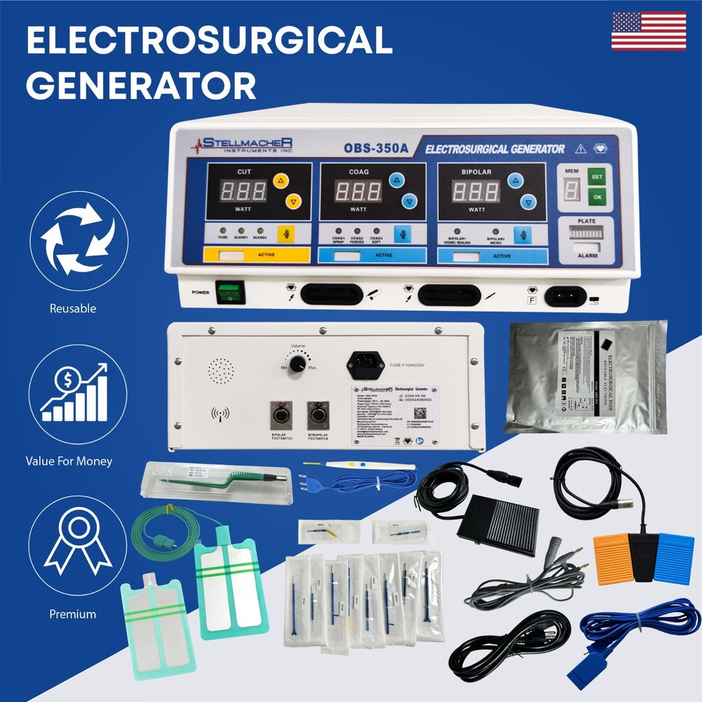 Electrosurgical Generator 350W Versatile Compelet Unit Multi-Functional