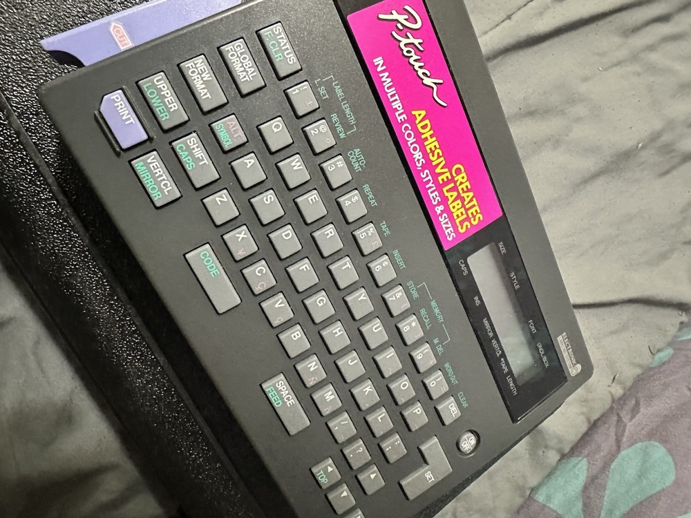 Brother P-Touch PT-20 Label Maker Thermal Label Printer with case - UNTESTED