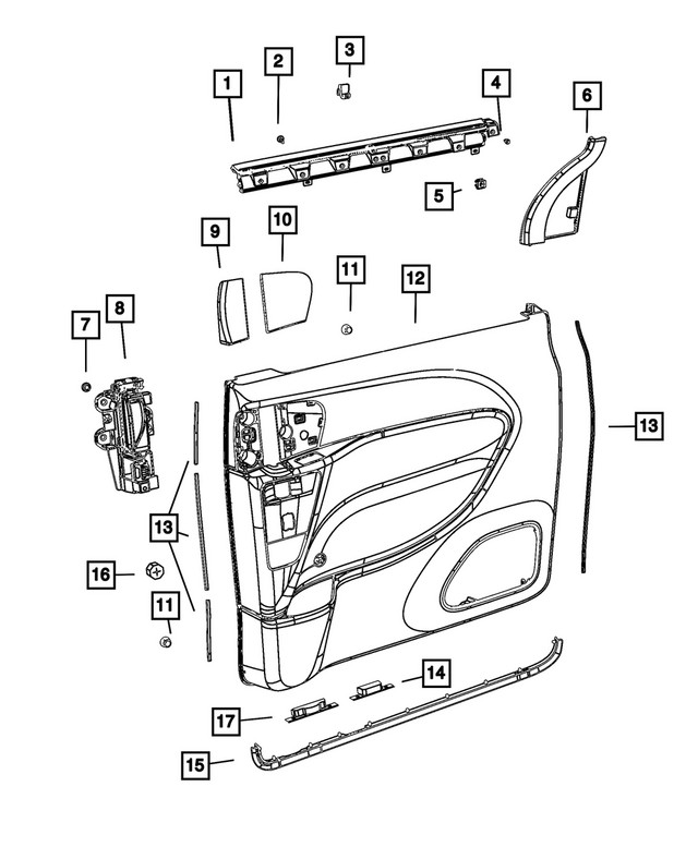Genuine Mopar Seal Front 68338920aa