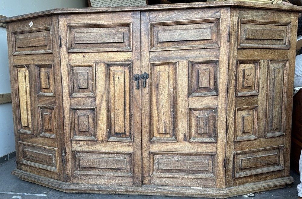 Large Spanish Style Solid Wood Buffet Cabinet – Heavy & Unique