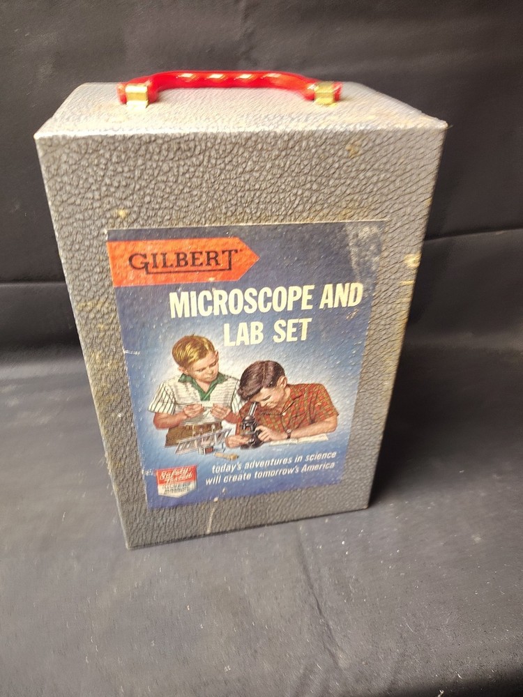 Vintage Gilbert Microscope And Lab Set